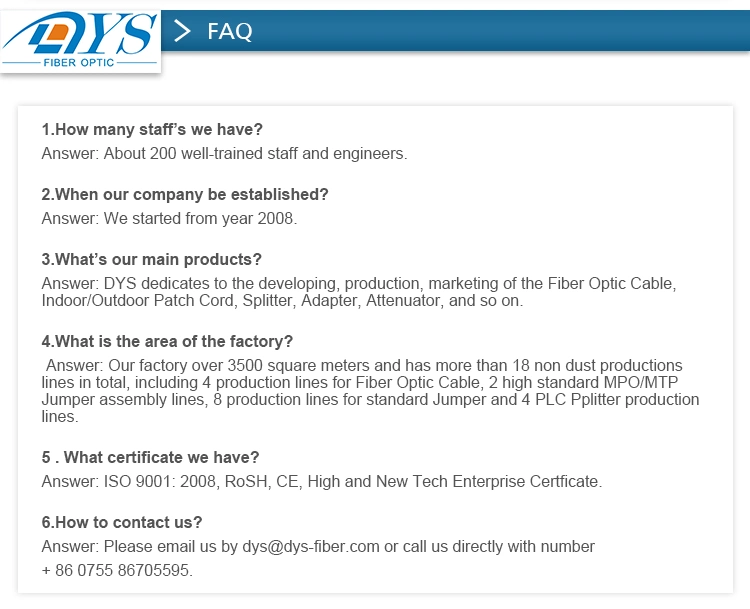 100% 3D Tested with Testing Report MTP / MPO 8 Core, 12core, 24core 40g /100g MPO Cable