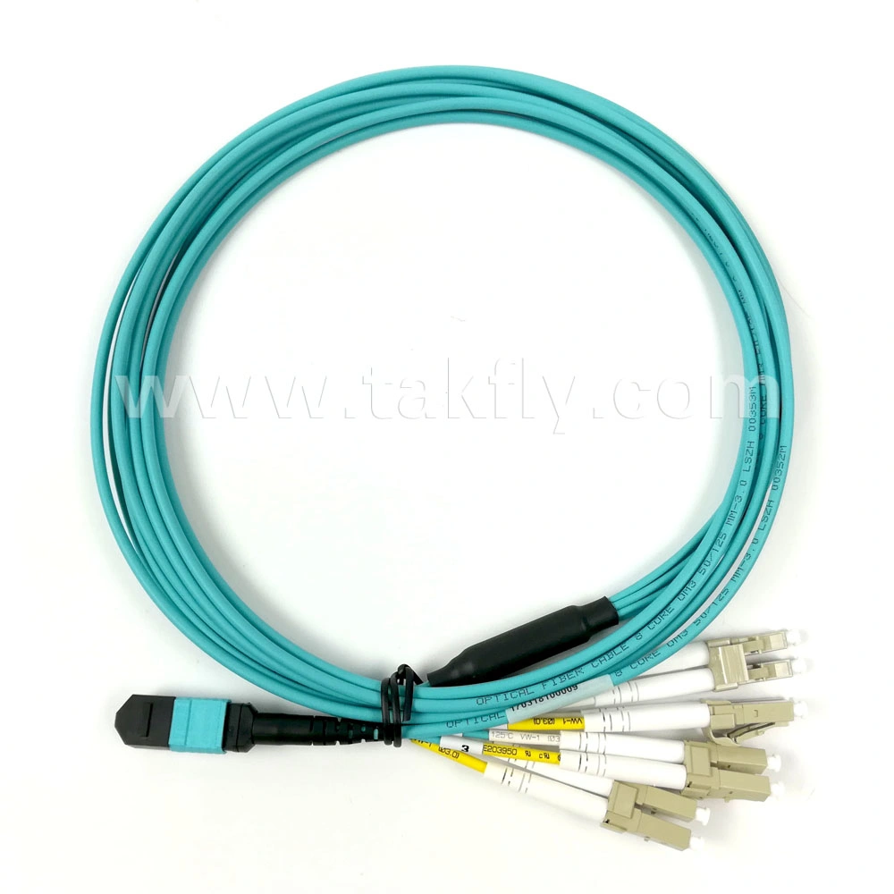 12c Multimode Om4 MPO to LC Uniboot Trunk Cable