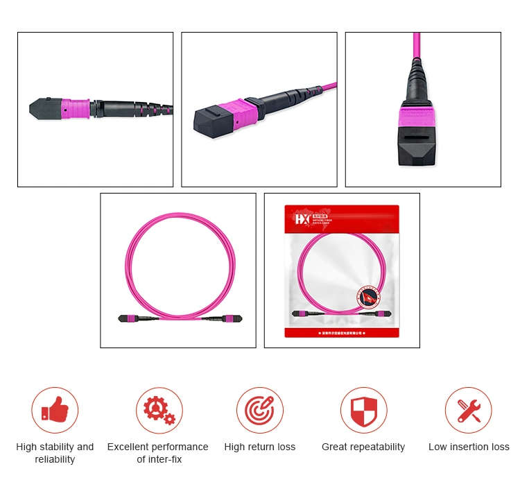 Promotional New MPO Fiber Optic Patch Cord MPO-MTP Patch Cord