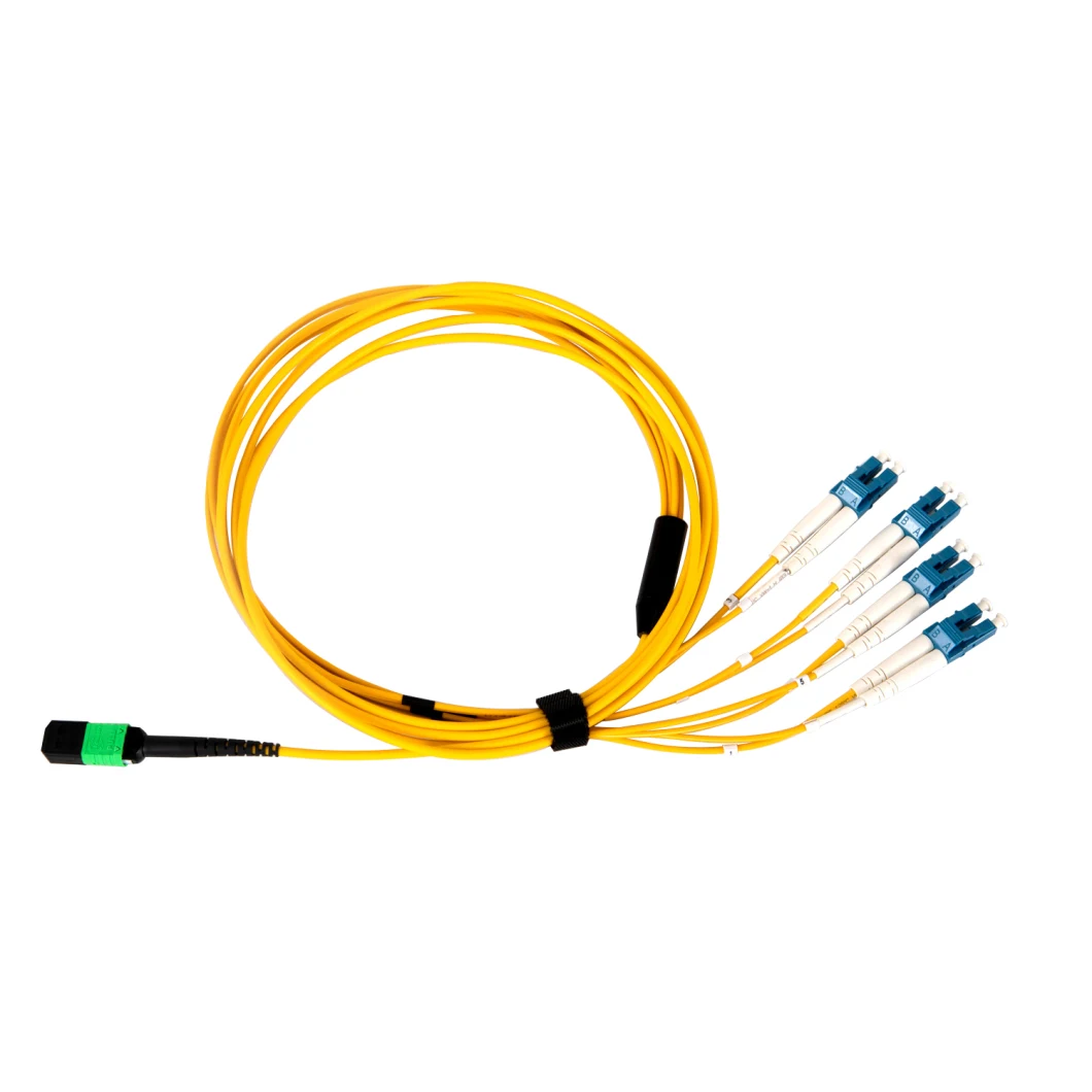 MPO Female to LC Upc Duplex OS2 Single Mode Breakout Cable